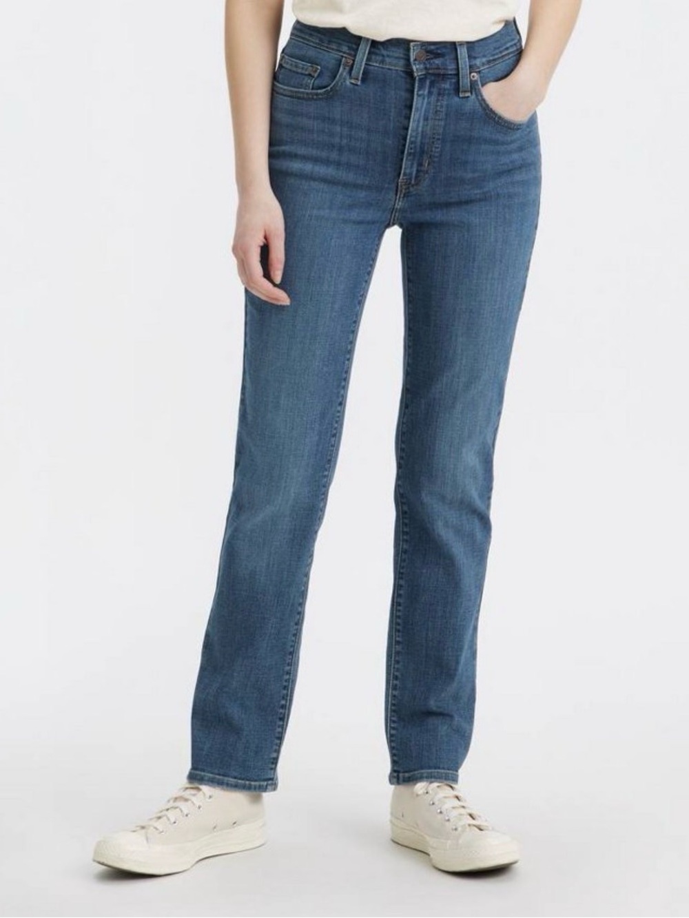 Levi's 724 High Rise Straight Leg Jeans in Way Way Back Medium Wash- size 29